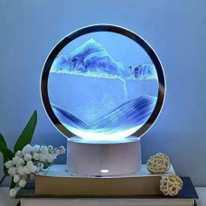 Настольная LED-лампа ночник RGB Песочные часы 3D Sandscape от USB и батареек